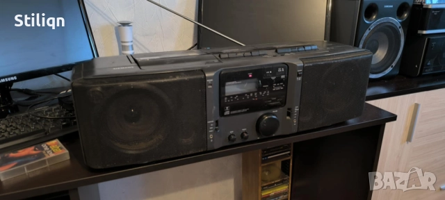 SIMENS RD 127 Преносимо CD радио с двоен касетофон/Ghetto Vintage