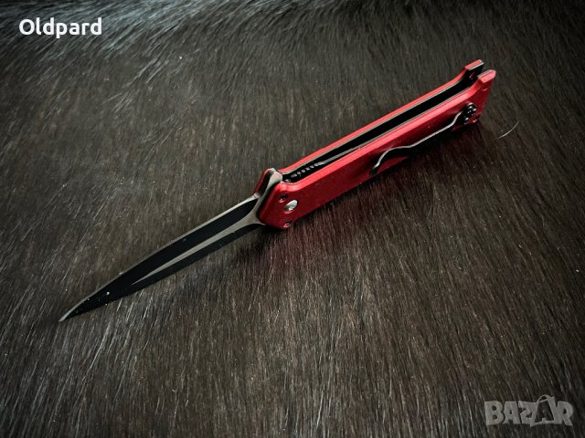 Сгъваем нож (flipper) във военен стил Linder Red Arrow. (337111), снимка 4 - Ножове - 42988969
