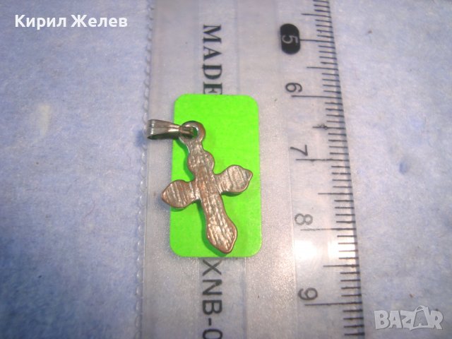 ПОСРЕБРЕНО МИНИАТЮРНО РАЗПЯТИЕ с КРИСТАЛЧЕТА - НАГРЪДЕН КРЪСТ КРЪСТЧЕ 24692, снимка 4 - Колиета, медальони, синджири - 36954277