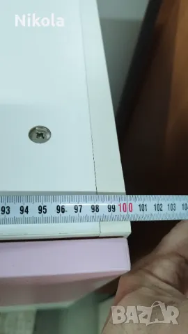 Шкаф за стена 4 врати бяло и розово 100/100/35см, снимка 11 - Шкафове - 49601143