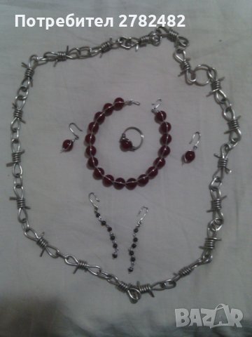 Бижута от полускъпоценни камъни, морски миди, мъниста., снимка 2 - Други - 39307156