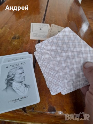 Стари карти за игра Безсмъртни Поети, снимка 5 - Други ценни предмети - 43144710