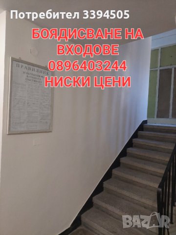 Боядисване на входове бояджииски ъслуги БЕС ПОЧИВЕН ДЕН , снимка 1