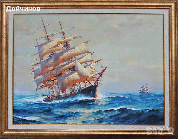 "Девятий вал", Айвазовски, картина, точно копие на оригинала , снимка 11 - Картини - 36529960
