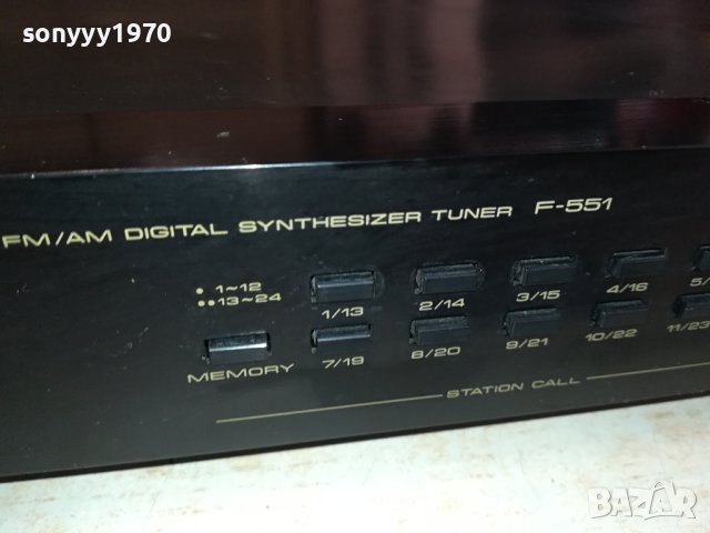 PIONEER F-551 TUNER MADE IN JAPAN 2801241201, снимка 3 - Ресийвъри, усилватели, смесителни пултове - 44012327
