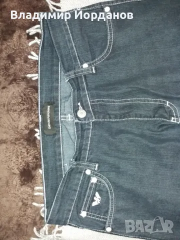 мъжки джинси EPORIO ARMANI, размер 32 дължина 175, снимка 2 - Дънки - 49136237