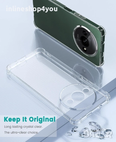 Прозрачен Силиконов Удароустойчив Кейс за Xiaomi Redmi A3, снимка 2 - Калъфи, кейсове - 52647349