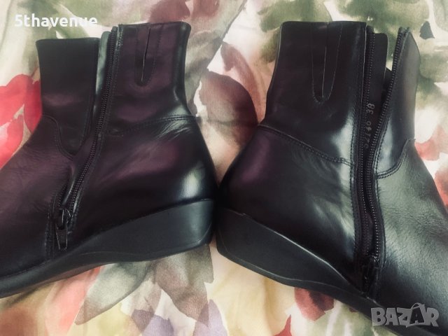 Boxer Air Дамски Черни Боти Естествена Кожа, снимка 5 - Дамски боти - 37897298