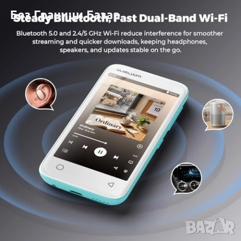 Нов Мултимедиен MP3 MP4 плеър 160GB с WiFi, Bluetooth, Spotify и FM радио, снимка 9 - Други - 53011250