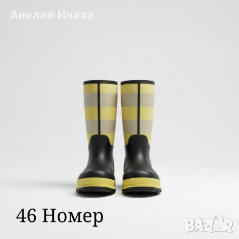 Висококачествени защитни ботуши BLACK/YELLOW – сигурна защита и комфорт при всякакви условия!, снимка 7 - Мъжки ботуши - 52012449