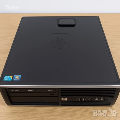 HP Compaq 8100 Elite SFF c Intel i3-550, 4GB RAM, HDD 250GB, c Windows7, снимка 1