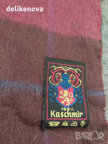 Кашмир 100% Kaschmir. Мъжки шал, снимка 1 - Шалове - 42970188