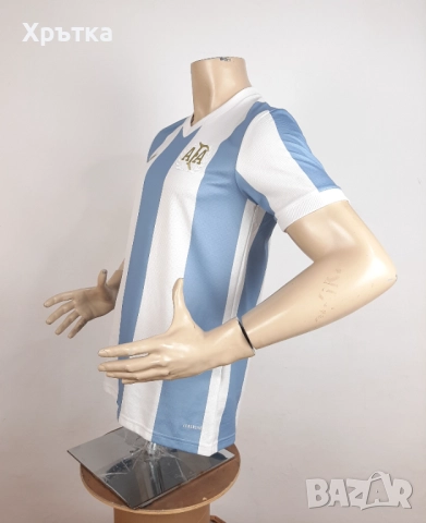 Adidas Argentina Anniversary - Оригинална мъжка футболна тениска р-р S, снимка 3 - Тениски - 52249384