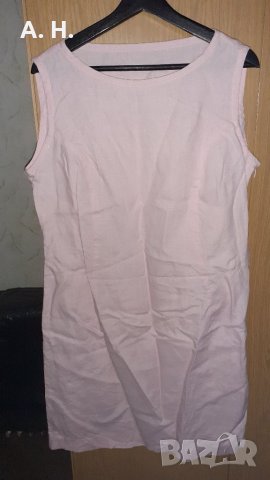 Розова рокля ХЛ, 2ХЛ, снимка 1 - Рокли - 27068733