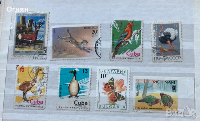 Пощенски марки фауна