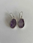 Сребърни обеци с Аметист, снимка 1