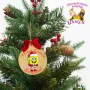 Дървена персонализирана висулка за елха Коледа, снимка 2