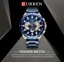 Мъжки, Спортно/Елегантен син хронограф Curren “Stills” 4серия*!, снимка 9