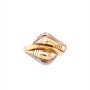 Златен дамски пръстен 2,60гр. размер:57 14кр. проба:585 модел:21189-1, снимка 1 - Пръстени - 43430638