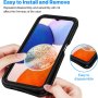 Удароустойчив калъф за телефон Samsung Galaxy A14, черен, снимка 3