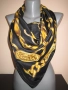 100 % оригинален черен дамски копринен шал на CHANEL / Шанел от Италия, снимка 1