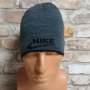 Нова зимна шапка на марката NIKE в сив цвят