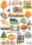 Скрапбук стикери за декорация планер pumpkin есен autumn самозалепващ лист А5 - различни видове, снимка 2