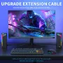 Компютърни високоговорители EnjoyNest, RGB високоговорители, USB захранване, 3,5 mm Aux, снимка 6