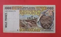 1000 франка 1995 Западно Африкански щати Сенегал, снимка 1