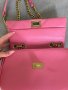 Розова дамска чанта със златен синджир , снимка 3