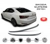 Лип спойлер заден черен пиано лак за Шкода Суперб Б8 / Skoda Superb B8 2015-2020, снимка 1
