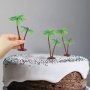 Изкуствена декоративна палма палми пластмасов топер украса за торта парти и др., снимка 4