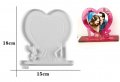 Love сърце рамка на основа за снимка силиконов молд форма фондан гипс смола шоколад, снимка 1