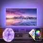 LED лента Bluetooth TV LED светлина за 85-100 инча RGB 5050, 7,5 m,Синхронизиране с музика