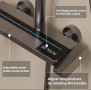 Луксозна Душова Система „Пиано Клавиш“ с LED Амбиентна Лента и Дигитален Термометър, снимка 3
