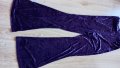 Плюшени лилав чарлстон панталон на Shein ,размер 38, снимка 1 - Панталони - 43212011