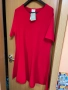 Червена рипсена рокля H&M - 2XL, снимка 1