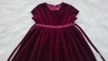 Детска рокля червено кадифе размер 2 години , снимка 7