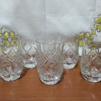 Кристални чаши, снимка 1 - Антикварни и старинни предмети - 43453283