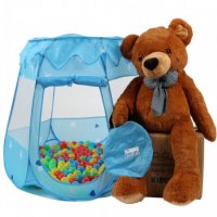 Детска палатка със 100 разноцветни топки, снимка 4 - Играчки за стая - 27160689