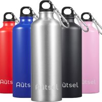 Алуминиева бутилка за вода розова 1литър , Autsel Aluminum Water Bottle 1l, снимка 6 - Аксесоари за велосипеди - 43224766