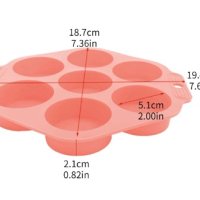 7 кръга кръгове кръгчета цилиндри силиконов молд форма фондан гипс шоколад десерки бисквитки , снимка 2 - Форми - 43299713