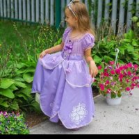 Рокля на принцеса София + подарък коронка. , снимка 4 - Детски рокли и поли - 36899258