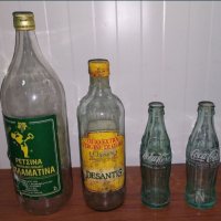 Стари бутилки от алкохол и лимонада, празни., снимка 3 - Други - 37238639