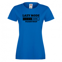 Дамска тениска,Lazy Mode Loading,Loading,Please wait,батерия,Изненада,Подарък, снимка 4 - Тениски - 36422069