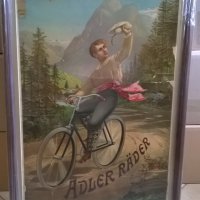плакат оригинален, антика, ретро, Адлер Adler Rader уникат, снимка 1 - Антикварни и старинни предмети - 28513876
