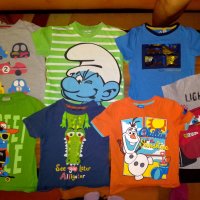 7 бр. детски маркови тениски за 5-6 годинки, снимка 1 - Детски Блузи и туники - 28899441
