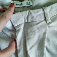 Оригинален дамски панталон с висока талия Mango - XS/S, снимка 2 - Панталони - 39067187