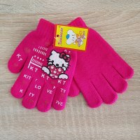 Детски зимни ръкавици за момиче машинно плетиво 3-4 години, снимка 3 - Шапки, шалове и ръкавици - 26879879