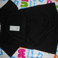 Нов Дамски Топ Черна Тениска с отворен корем р-р М Л ХЛ, снимка 3 - Тениски - 43212962